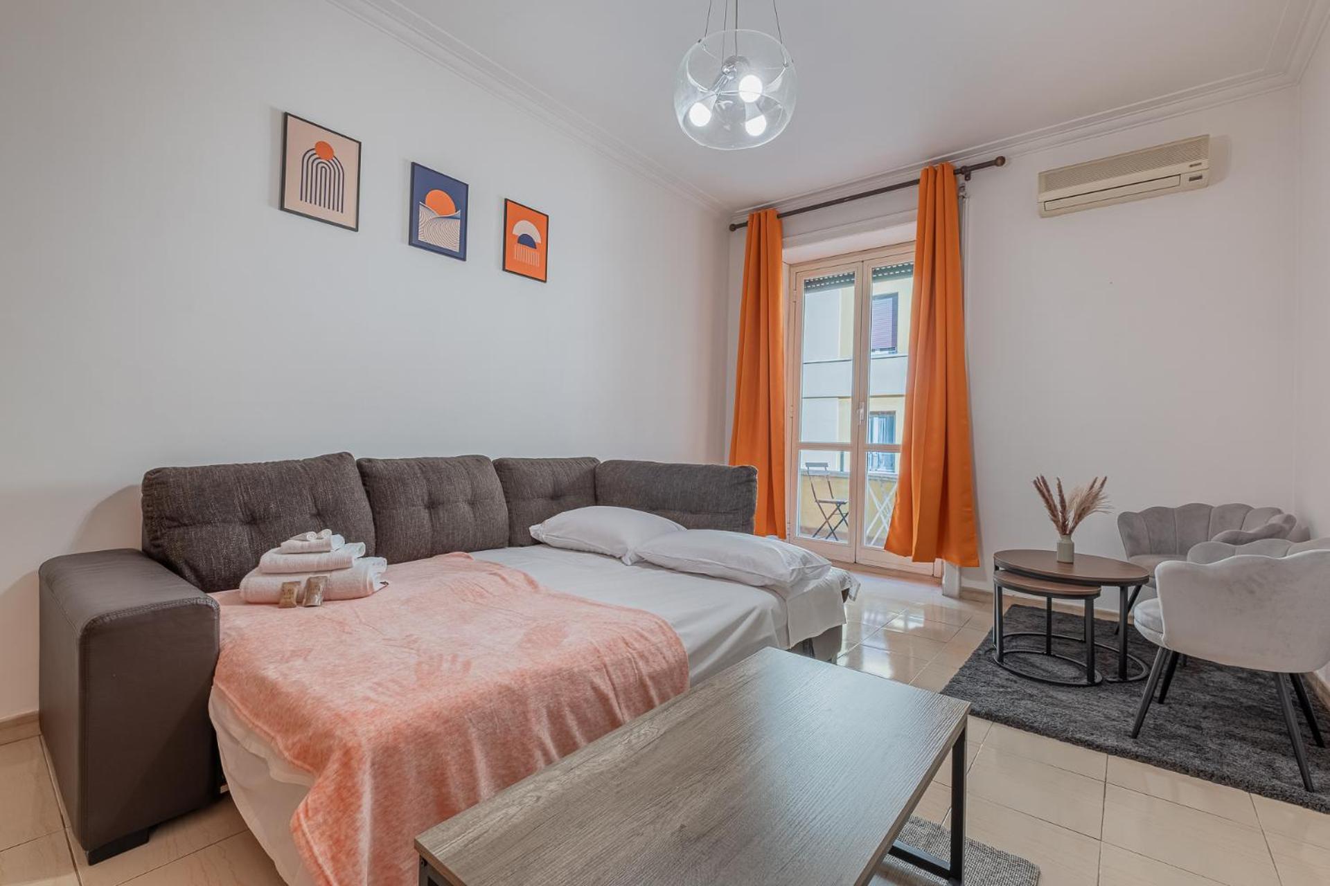 Orange Blue House 1bedr Metro Re Di Appartamento Roma